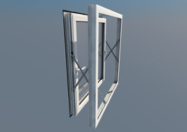 Parallel opening window for superior ventilation